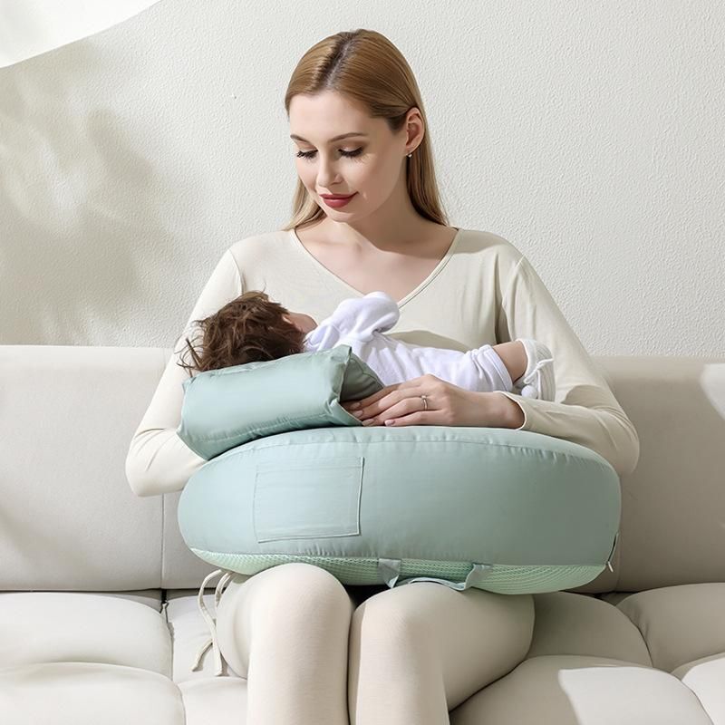 Pillow Waist Support Strap Hands Nursing Artifact Sitting Breast Feeding Pocket,-image