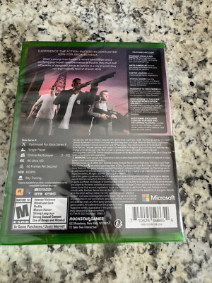 Grand Theft Auto V Xbox Series X Brand New Factory Sealed GTA