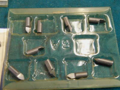 10 Eastern Tool Co. 354822 VC2 Carbide Boring Inserts 5/32'' Diameter x 1/2'' OAL