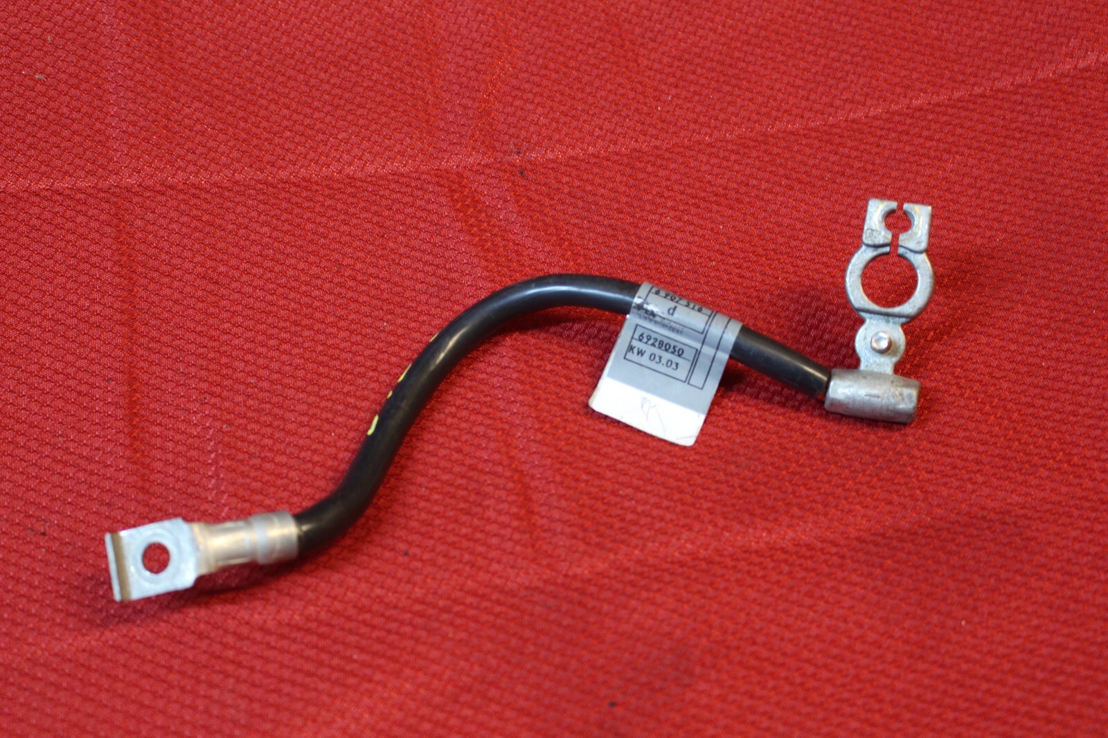 2002 2008 BMW 745 750 E65 E66 TRUNK MINUS NEGATIVE BATTERY CABLE WIRE 2002-2008-bmw-745-750-e65-e66-trunk-minus-negative-battery-cable-wire