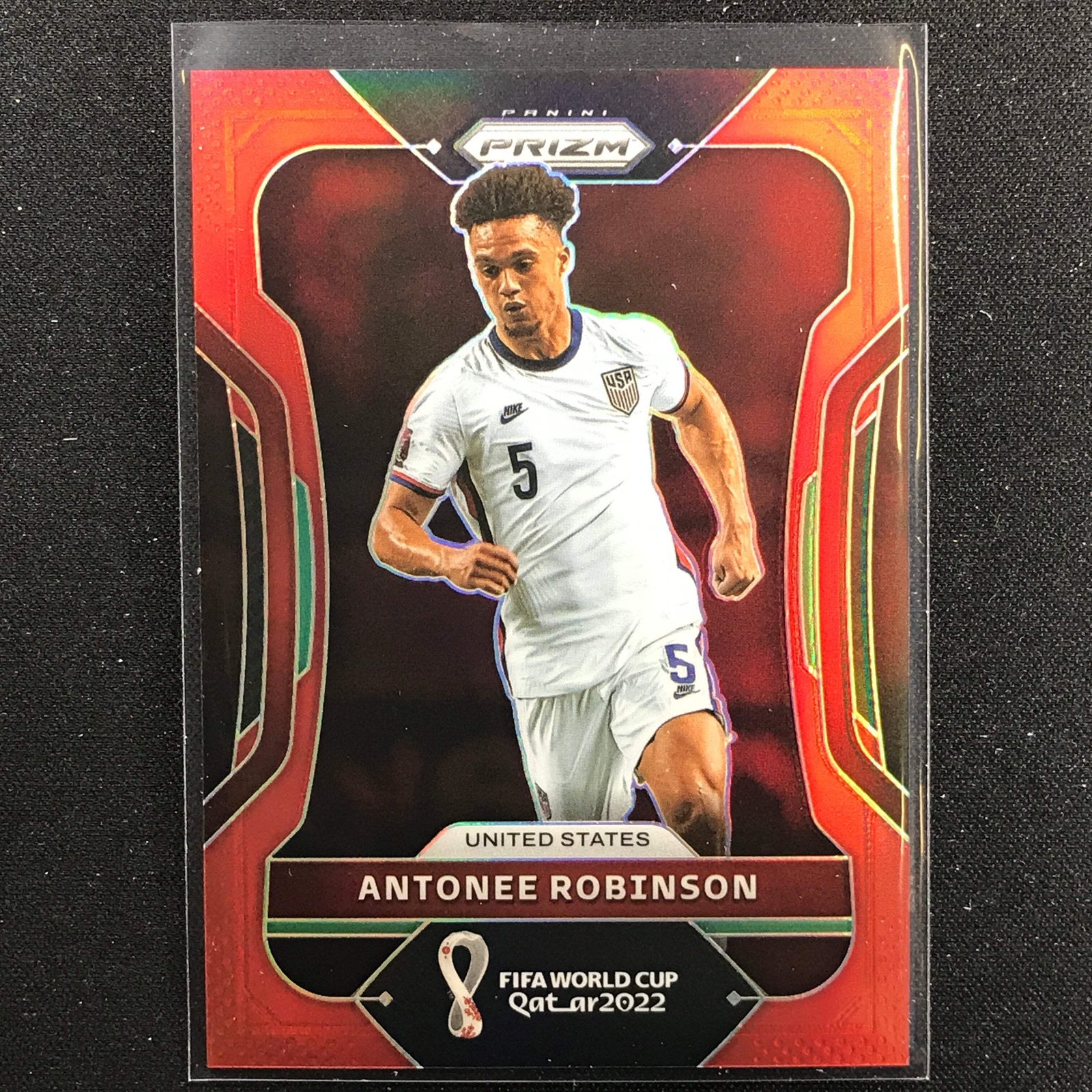 2022 Prizm FIFA World Cup Qatar ANTONEE ROBINSON Red /399 #199