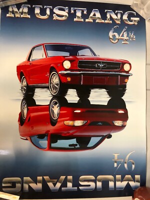 FORD　VintagePoster 1994 and 64 1/2 FORD MUSTANG 19