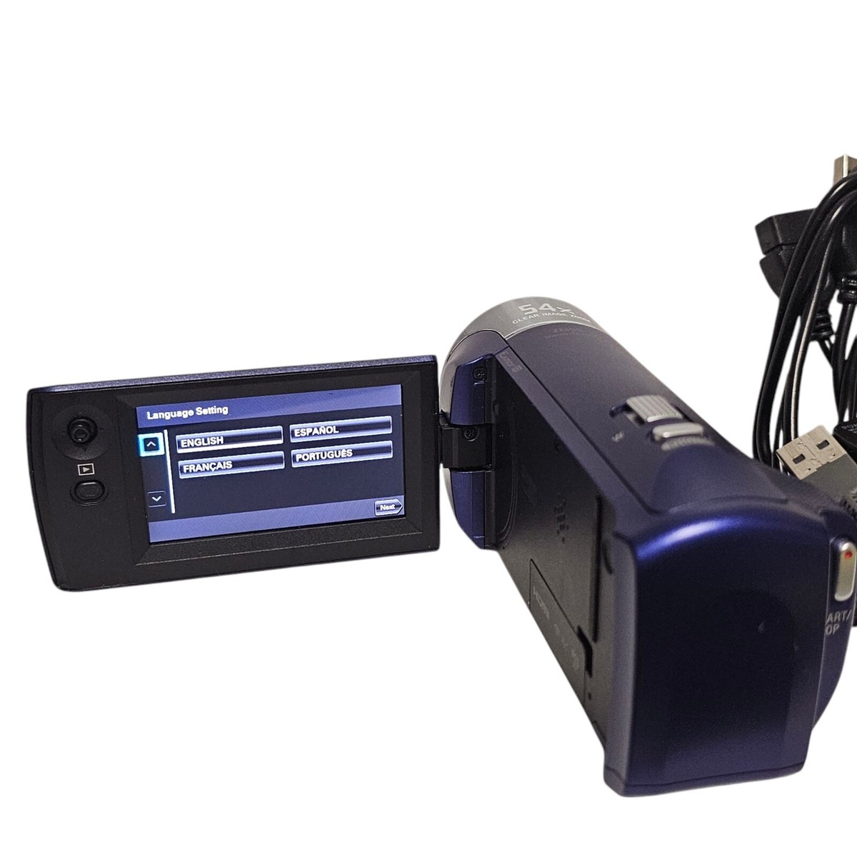 Sony Handycam HDR-CX240 9.2MP 54x Zoom Blue Digital Sony Handycam HDR-CX240 9.2MP 54x Zoom Blue Digital
