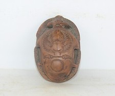 Rare Ancient Egyptian Antique Scarab Amulet With Protect Magic