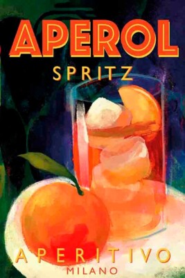 Poster poster poster advertising aperitif Aperol Spritz print 40x60 cm