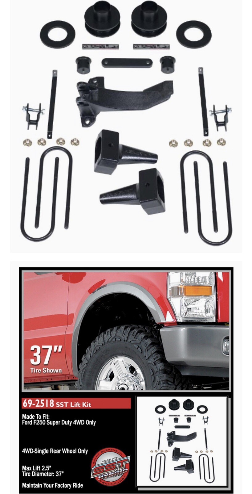 ReadyLift 692518 Super Duty Hybrid Smart Suspension Technology Lift