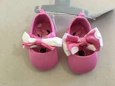 NWT Disney Store Minnie Mouse Baby Costume Shoes Pink