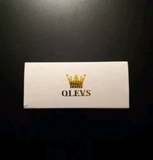 OLEVS Quartz Movement Watch Men's Wristwatch Stainless Steel Blue Face NEW