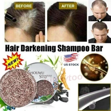 Soap Hair Darkening Shampoo Bar - 100% Natural Organic Conditioner and Repair