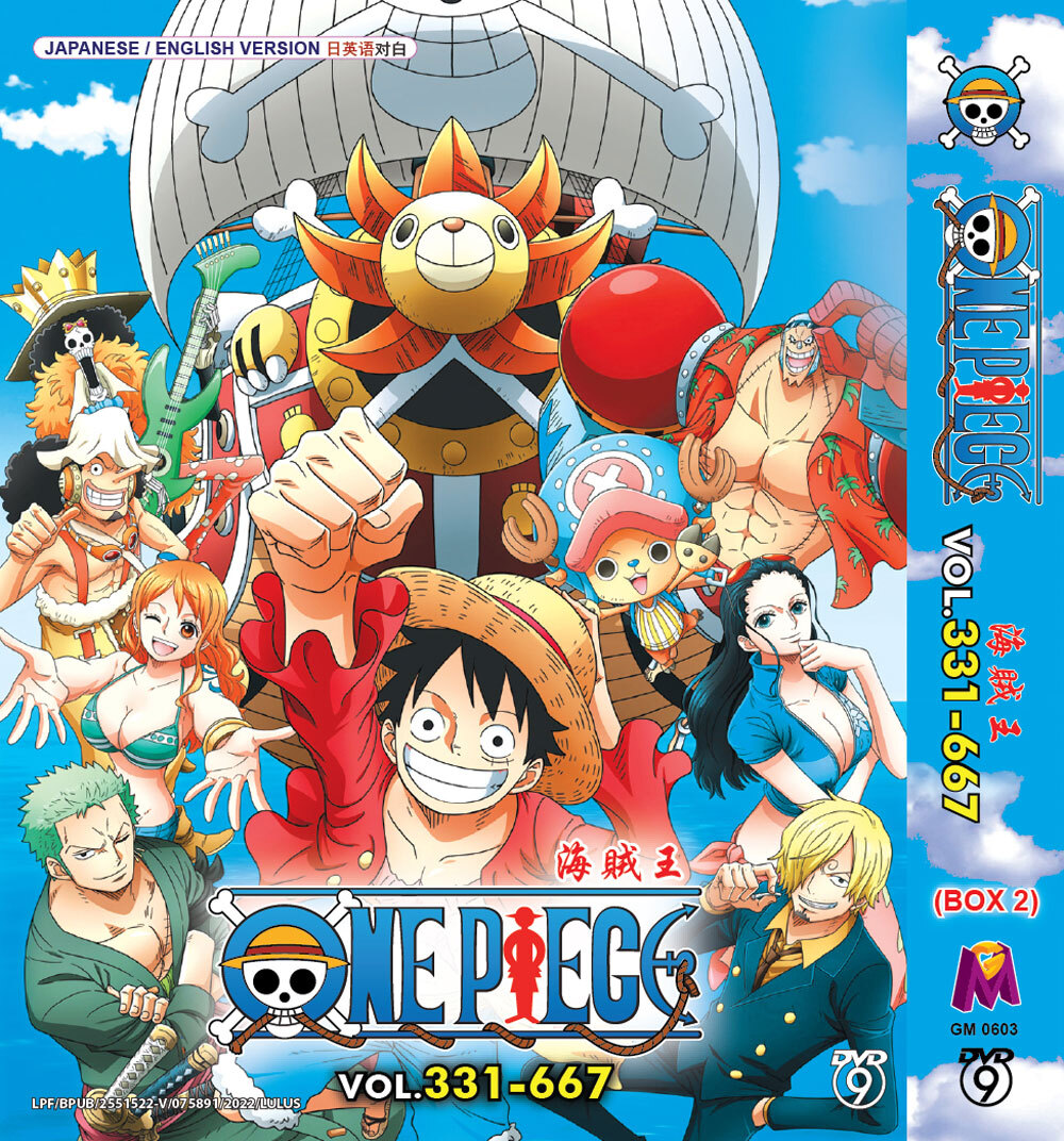 DVD~ANIME ONE PIECE BOX 2 VOL.331-667 REGION ALL ENGLISH DUBBED