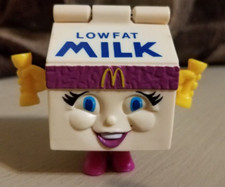 Vintage 1993 McDonald's Low-Fat Milk Carton Happy Meal Toy Changeables