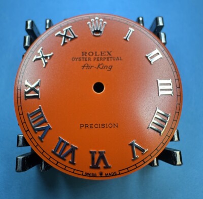 Rolex Air-King 34mm Custom Orange Roman Numeral Dial For 14000 14010 14200