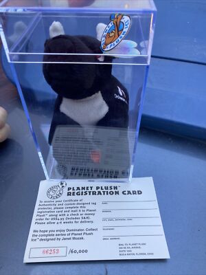 PLANET PLUSH ICE #39 Dominik Hasek Dominator Plush Buffalo/Bull NWT in Case LE