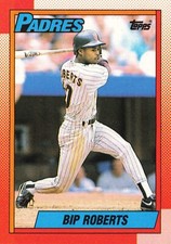 1990 Topps #307 BIP ROBERTS San Diego Padres MLB Baseball Card