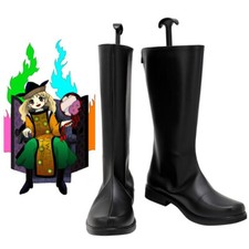 Anime Touhou Project Matara Okina Cosplay Costume Shoes Black Boots Custom Made