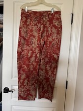 Lauren Ralph Lauren Women  s Ankle Paisley Design jean like 12