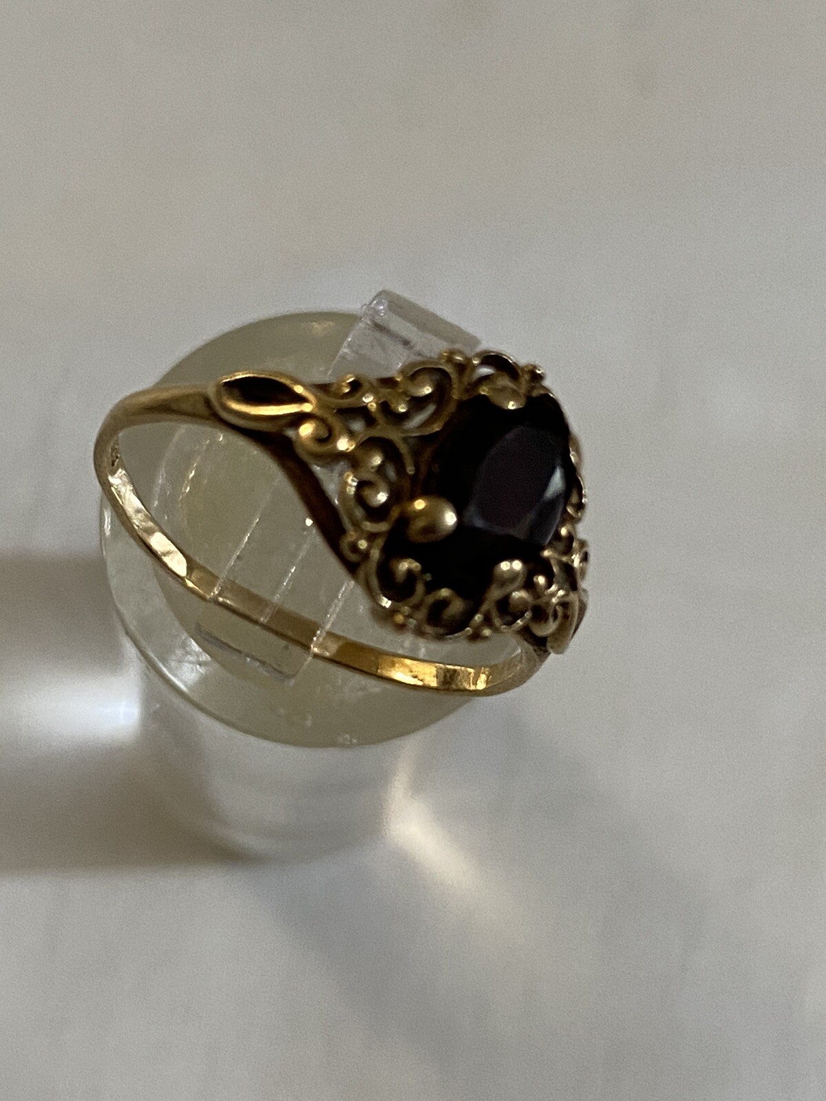 Vintage 1940s 9ct Solid Gold Ruby Ring - image 6
