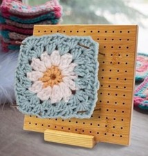 11.8 Inches Crochet Blocking Board with Pins Granny Square Bamboo