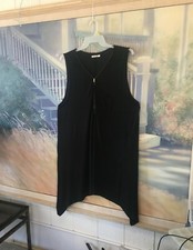 Women's Plus Size Dress Sz. 3X Sleeveless Black By Heart And Hips; Zips Front