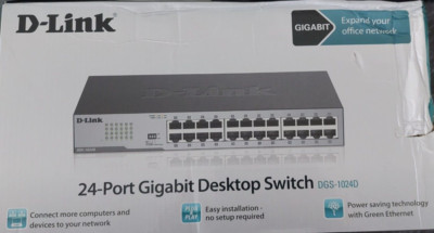 D-Link - DGS-1024D - Unmanaged Switch - 24x Gigabit Ethernet Switch - neu