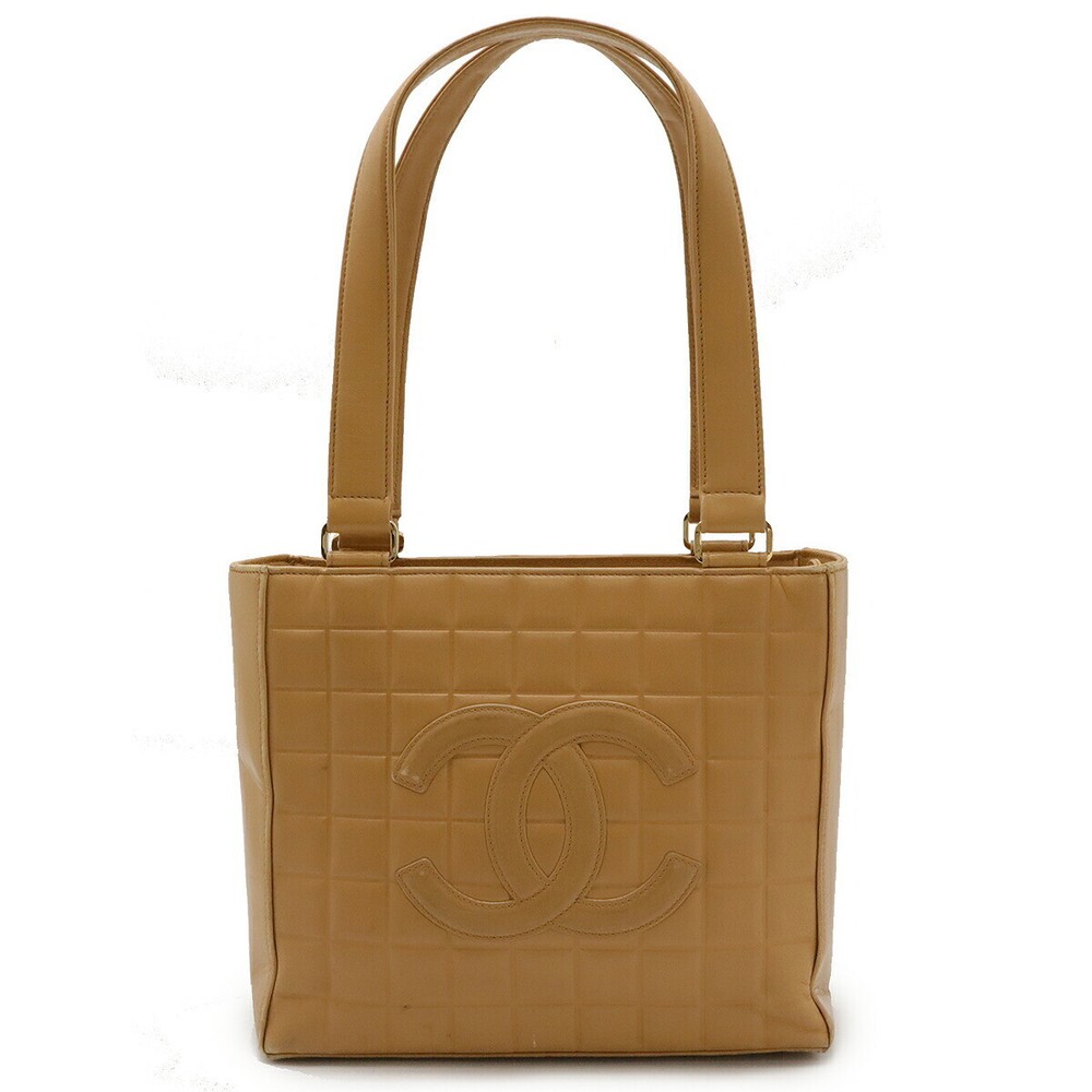CHANEL Chocolate Bar Coco Mark   Lambskin A17809