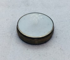David Andersen Antique Sterling Silver White Enamel Small Travel Pin Cushion