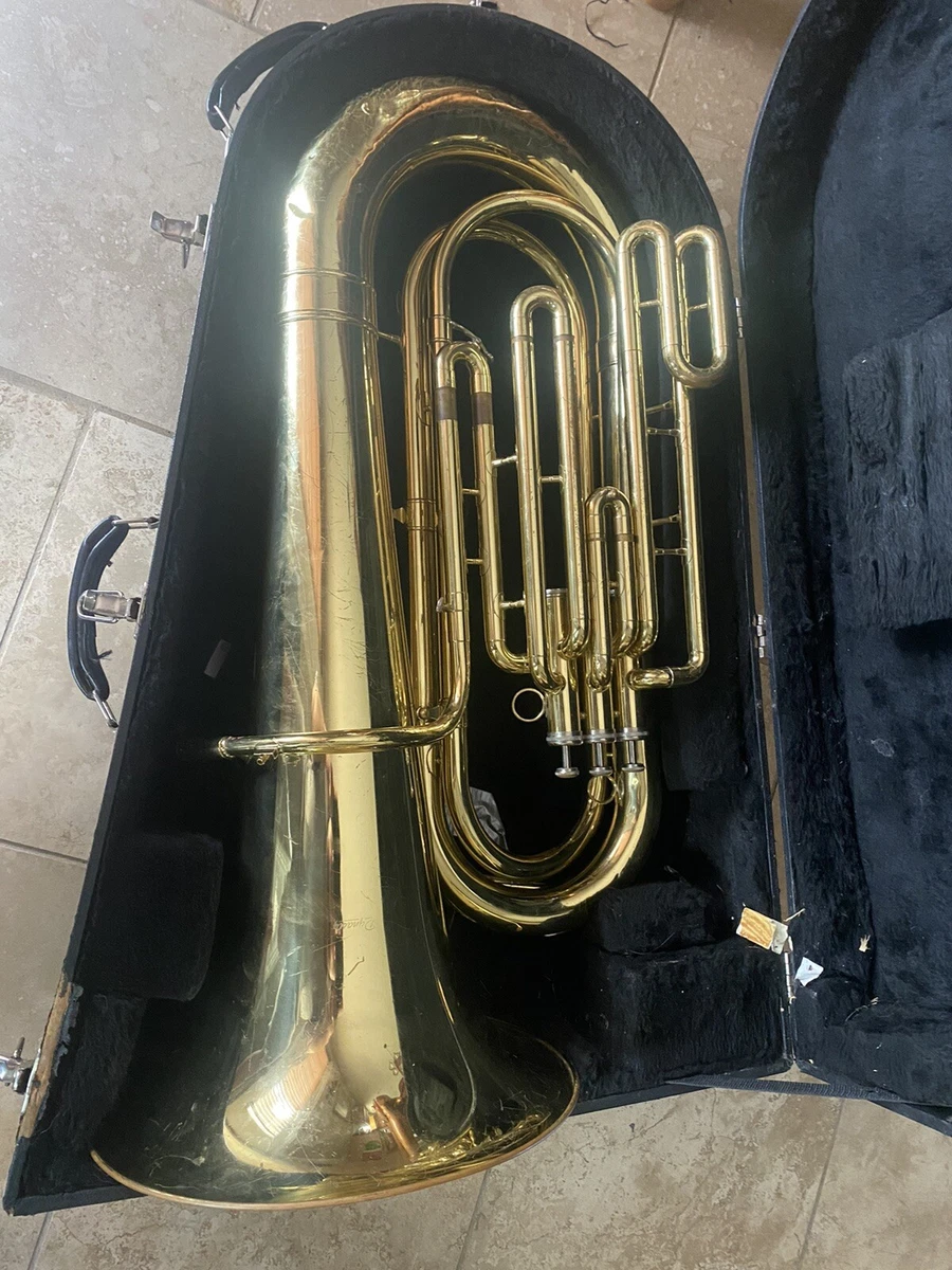 Dynasty 845 Convertible BBb Tuba mid 2000s Gold Lacquer typical