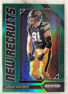 2023 PRIZM DRAFT PICKS ROOKIE LUKAS VAN NESS NEW RECRUITS GREEN PRIZM(RC) #NR-18