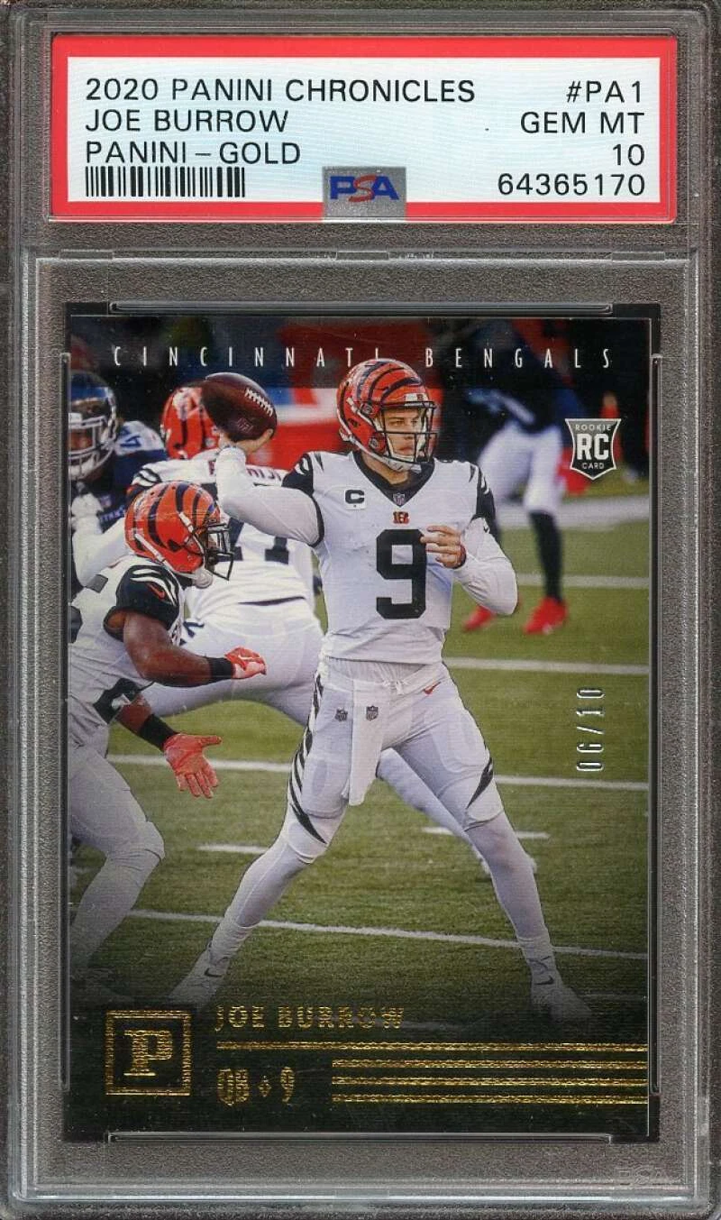 Joe Burrow Panini Chronicles Panini #PA1 Gold