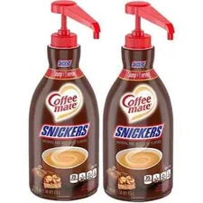 Nestle Coffee mate Coffee Creamer, Snickers, 50.7 fl oz (Pack of 2)