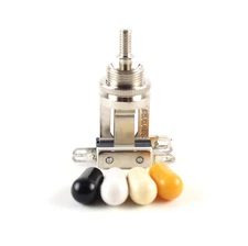 Switchcraft 3-Way Short Toggle Choose from Black, Cream, Amber, White, or No Tip