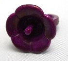 Disney Vintage Child's Pocahontas PURPLE VARIANT FLOWER RING Jewelry Barbie Flit — photo 2