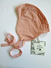 NEW Kate Quinn Pilot Flight Hat 3-6 Mos. Spanish Pink Bamboo Stretch Baby Girl