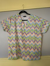 Just Love Woman  s Size XL Scrub Top Cotton/Rayon Excellent Condition