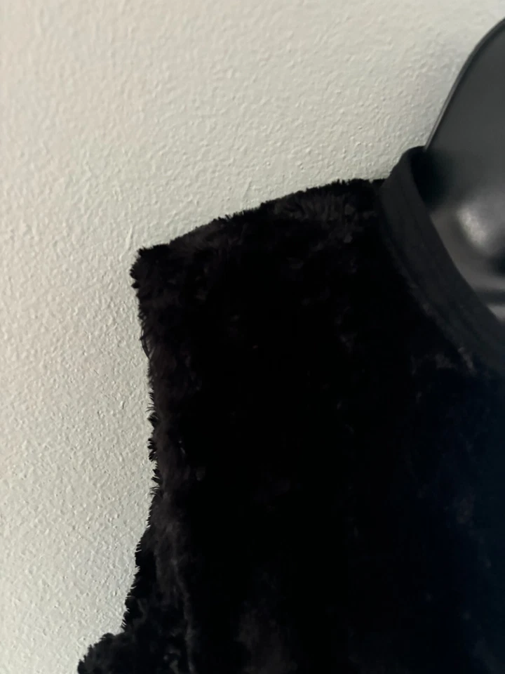 Doncaster Size 16 Womens Black Faux Fur Zip Front Lined Vest Zippered Pockets - Image 3 of 4