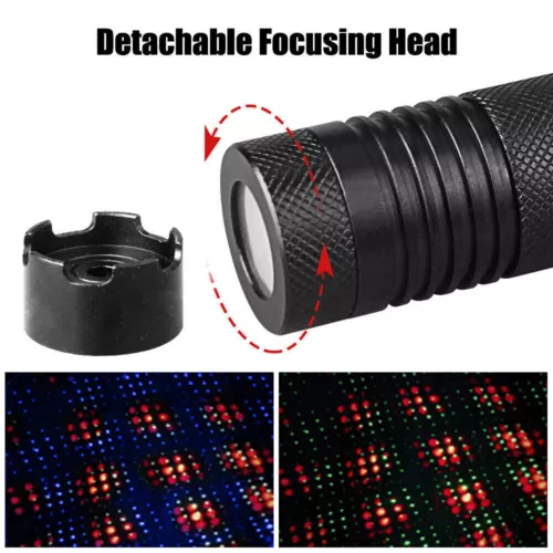 8000m Double Color Green+Red Laser Pointer Pen Rechargeable Light Lazer Kit - Picture 6 of 11