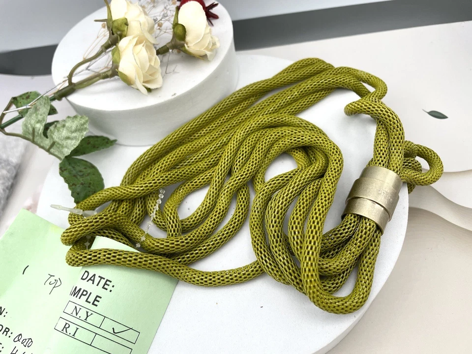 Kate Spade Saturday Vintage Signature Snake Chain Necklace Rare Collection