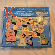 USA Map Puzzle 1.5  x2.5  Floor