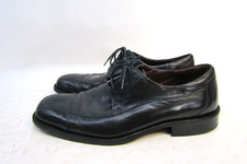Johnston Murphy Mens Sz 9 M Italy Black Leather Dress Shoes