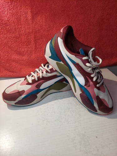 Puma RS-X3 Puzzle Cabernet-Puma White 371570-16 US Men's Size 11 Shoes Sneakers - Picture 8 of 11