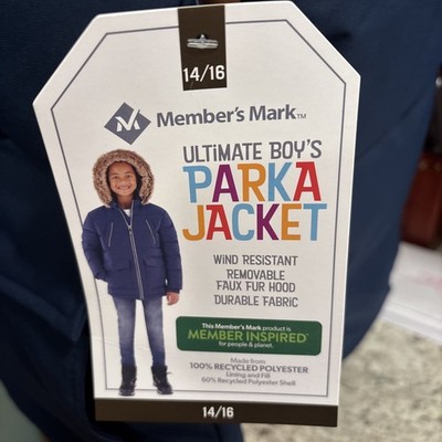 Member's Mark Boy's Ultimate Weather Resistant Parka Jacket
