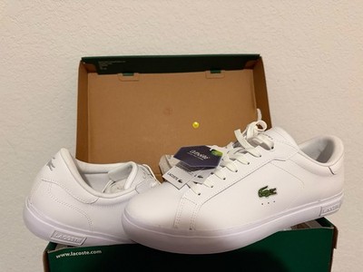 Lacoste Powercourt 125 2 SMA Men s White Leather Sneakers Size 11 New Box