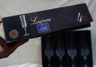 Vtg. 8 Cristal d’Arques Longchamp Champagne Flutes  Lead Crystal France Box — photo 6