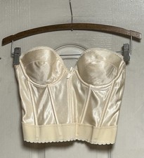 Fabulous Vintage Union Made In USA Nude 36B Longline UNDER-COVER Corset Bra