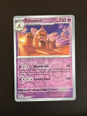 Palossand 092/167 Common Twilight Masquerade Pokemon Reverse Holo Lightly Played