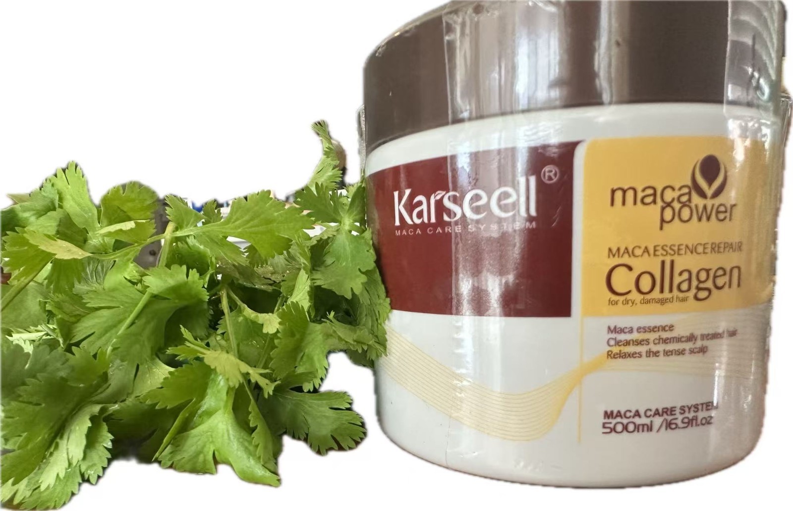 Collagen Maca Essence Repair Hair Treatment 500ml Repair Dry Damaged Treated Hai