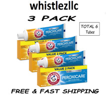 (3 pack) ARM & HAMMER Peroxicare Toothpaste, TWIN PACK (Contains Two 6Oz Tubes). 1.06 per gallon