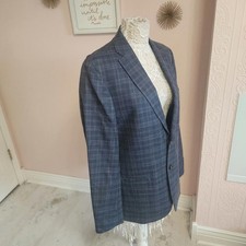 Lauren Ralph Lauren 42 R plaid blue blazer sports jacket