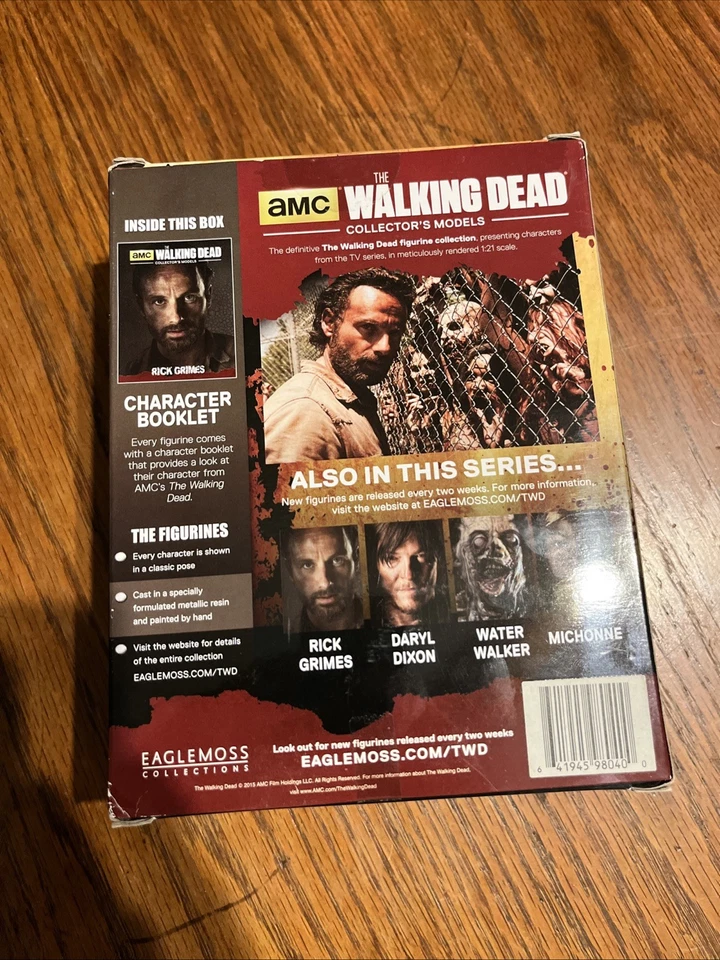Serie de TV Walking Dead Rick Grimes Modelo Coleccionista AMC Eaglemoss 2015 Foto 2 de 2