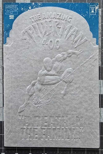 Amazing Spider-Man #400 (Marvel Comics 1995) Embossed Death of Aunt May VF